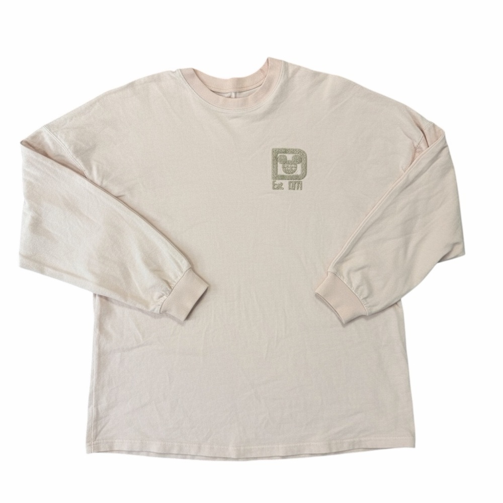 Walt Disney World Glitter Light Pink Spirit Jersey Long Sleeve Shirt